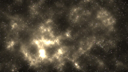 Obraz premium Outer space background with shining stars and realistic nebula. Infinite universe, magic color galaxy. Colorful starfield