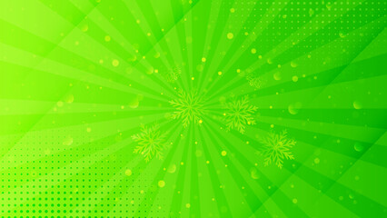 green abstract new year 2023 web banner Christmas background with stars flares and has space to wright 