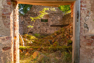 old wall with window
