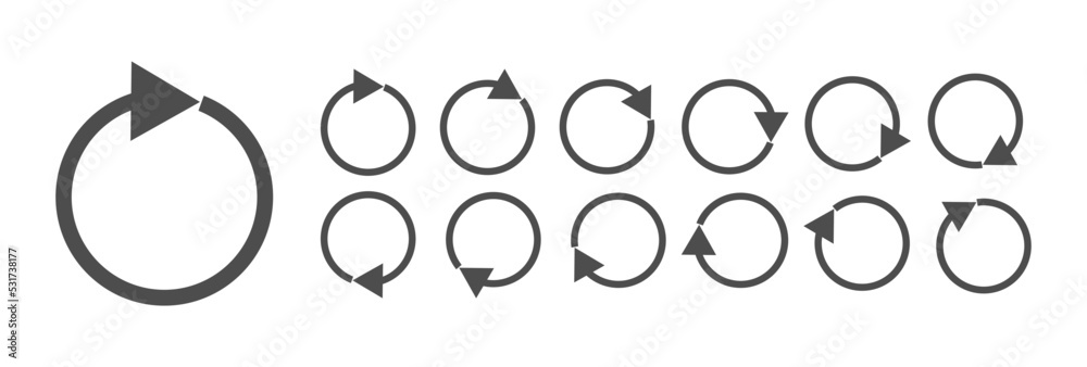 Fototapete circular loading buffering icons vector video ready for animation gif all keyframes frames bufring c
