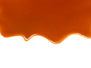 sauce caramel sweet isolated on white background