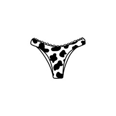Cow Print Underwear - obrazy, fototapety, plakaty