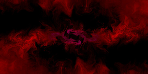 red fire smoke onyx acrylic paint marble isolated on dark background. cute colorful abstract...