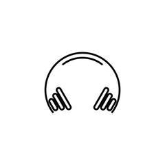 Headset icon vector isolated on white background