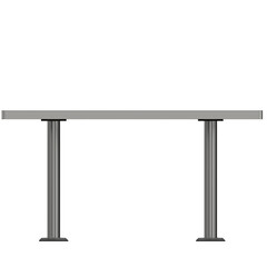 3D rendering illustration of a dining booth table