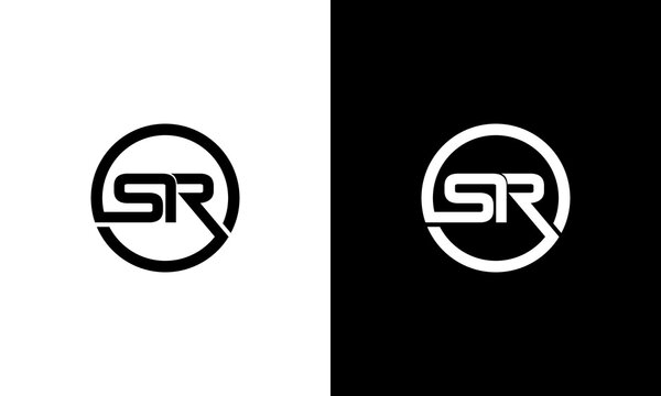letter sr logo design