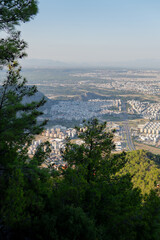 Obraz premium aerial view of the sea and city