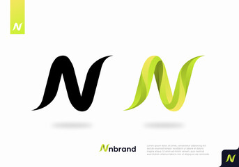 Letter N logo icon design template vector