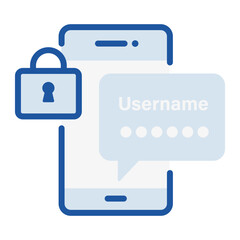 2fa  Two-factor authentication  Otp  One-time password  Online security on the Internet  Vector illustration flat icon