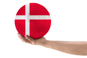 MAN'S HAND SOCCER BALL COUNTRIES FLAG