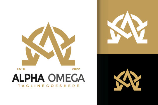 A Letter Omega Logo Design, brand identity logos vector, modern logo, Logo Designs Vector Illustration Template