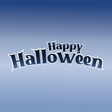 Happy Halloween Text Banner. Text isolated. Halloween. Vector illustration.