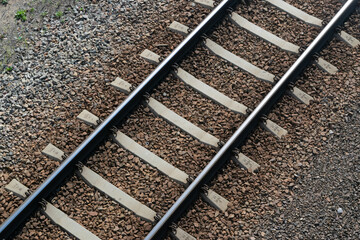 Railway Lines, Train Tracks, Metal Rails, Railway Track