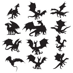  Dragon Silhouette Collection, Dragon silhouette set