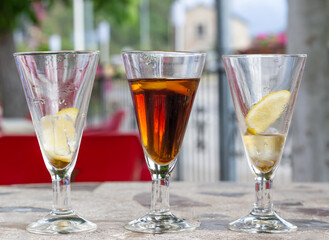 glass of Vermut