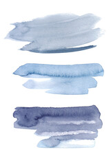 gray and blue watercolor sloppy brush strokes