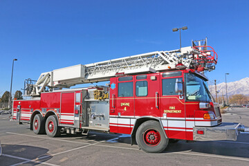 Fire truck in Ogden, Utah	