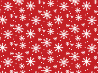 Snow red background. Christmas snowy winter design. White falling snowflakes, abstract landscape. Cold weather effect. 
Magic nature fantasy snowfall texture decoration design
