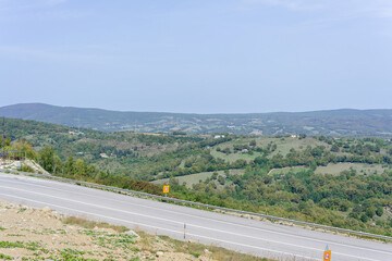 Igneada national park road and view. Igneada district Kirklareli city. Turkey.