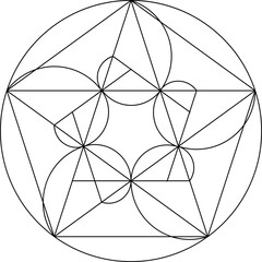 sacred geometry outline shape
