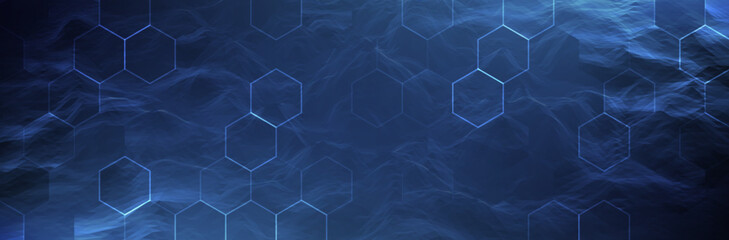 Futuristic Hexagon background. Blue Hexagonal pattern. Modern vector illustration