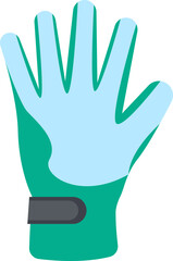 Winter sport glove Warm Clothes. Vector illustration