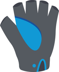 Obraz premium Fingerless fishing glove Warm Clothes. Vector illustration