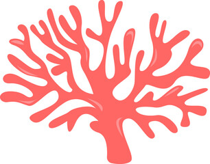 Seaweeds corals Sea Plant. Vector illustration