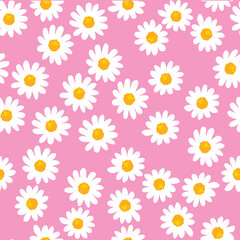 Fototapeta na wymiar Seamless pattern of flowers on a light background. Print on textiles. Vector