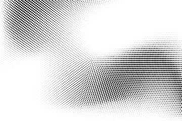 Halftone monochrome pattern with dots. Minimalism, vector. Background for posters, websites, business cards, postcards, interior design.