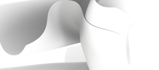 White stripe pattern futuristic background. 3d render illustration