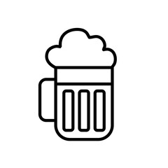 glass of beer - vector icon
