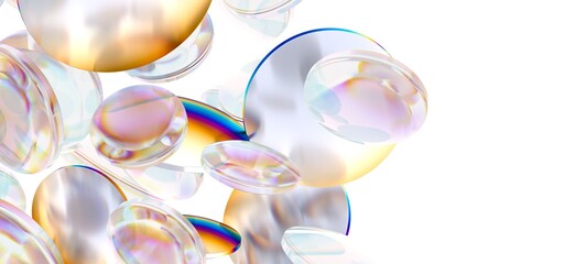 Modern Trendy Hyaluronic Acid Molecules Vitamin