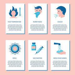 Flu and influenza flyer templates