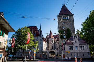 Obraz premium Dans les rues de Lausane en Suisse