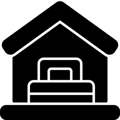 accommodation solid icon