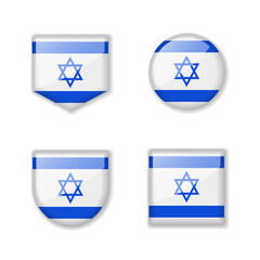Flags of Israel - glossy collection.