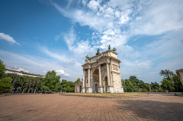  Arco della Pace (Arch of Peace), Napoleon's 25 metre-high Neoclassical arch and one of five city...