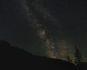 national park starry night sky