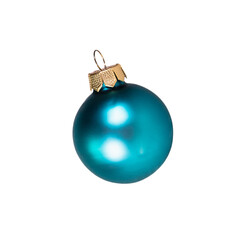 blue christmas ball