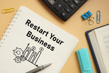 Restart your business is shown using the text