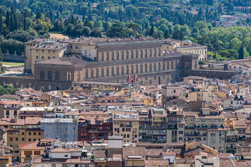 Obraz premium Beautiful old town of Florence summer time