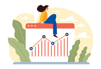 Investment concept Investing strategy, idea of financial support