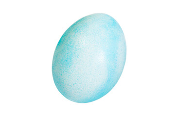 Easter egg, light blue colored, cutout