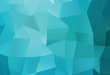 Light BLUE vector abstract mosaic background.