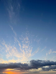 sunset in the mountains