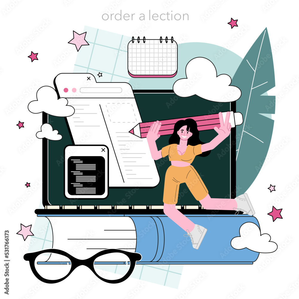 Poster programming online service or platform. coding, testing and writing