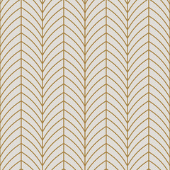 Vintage Art Deco Seamless Pattern. Line art geometric gold shapes. Modern ornaments vector illustration. Gatsby retro elegant background for fabric, wallpaper or wrapping