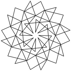 Abstract Geometric Line Art Polygon-8bb2.