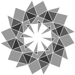 Abstract Geometric Monochrome Polygon-8bb2.